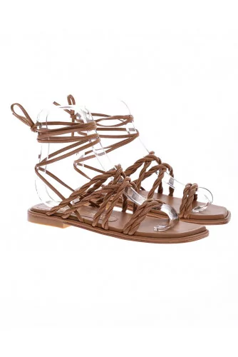 Calypso - Nappa leather sandals 10