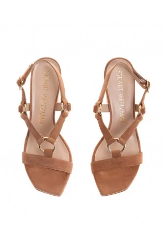 Lalita - Suede high-heeled sandals 75