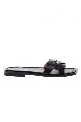 Sierra - Flat mules plaited nappa leather 10