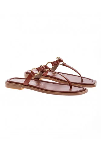 Lalita - Flat toe-thong sandals nappa 10