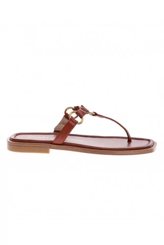 Lalita - Flat toe-thong sandals nappa 10