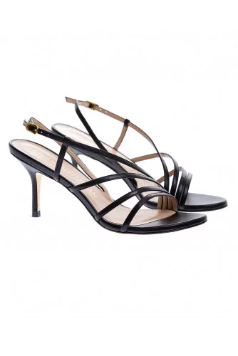 Melodie - Nappa leather sandals with asymmetrical straps 75