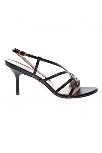 Melodie - Nappa leather sandals with asymmetrical straps 75
