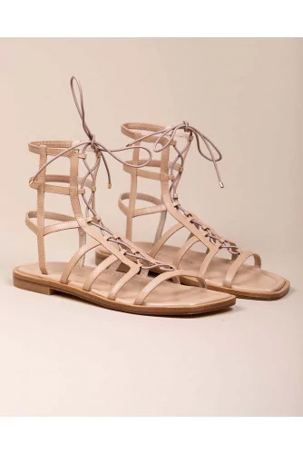 Kora - Nappa leather gladiator style sandals 10