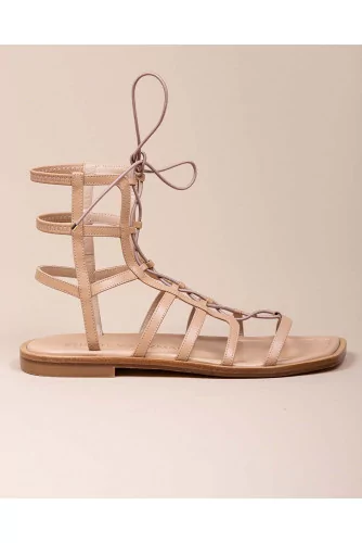 Kora - Nappa leather gladiator style sandals 10