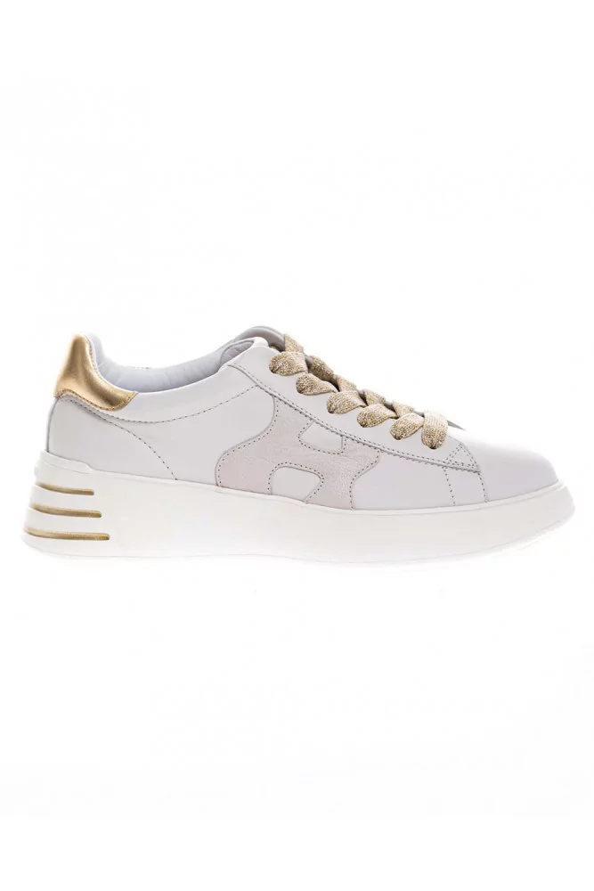Hogan - Rebel H564 - Baskets en cuir avec H restylisé 40 35 beige