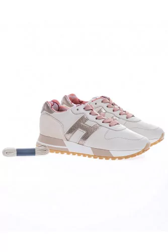 Achat Running H383 - Nubuck and leather sneakers with metallized buttress 40 - Jacques-loup