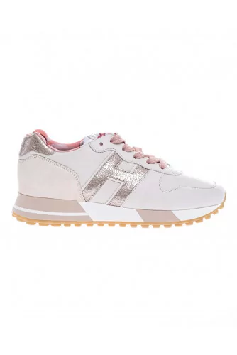 Running H383 - Nubuck and leather sneakers with metallized buttress 40