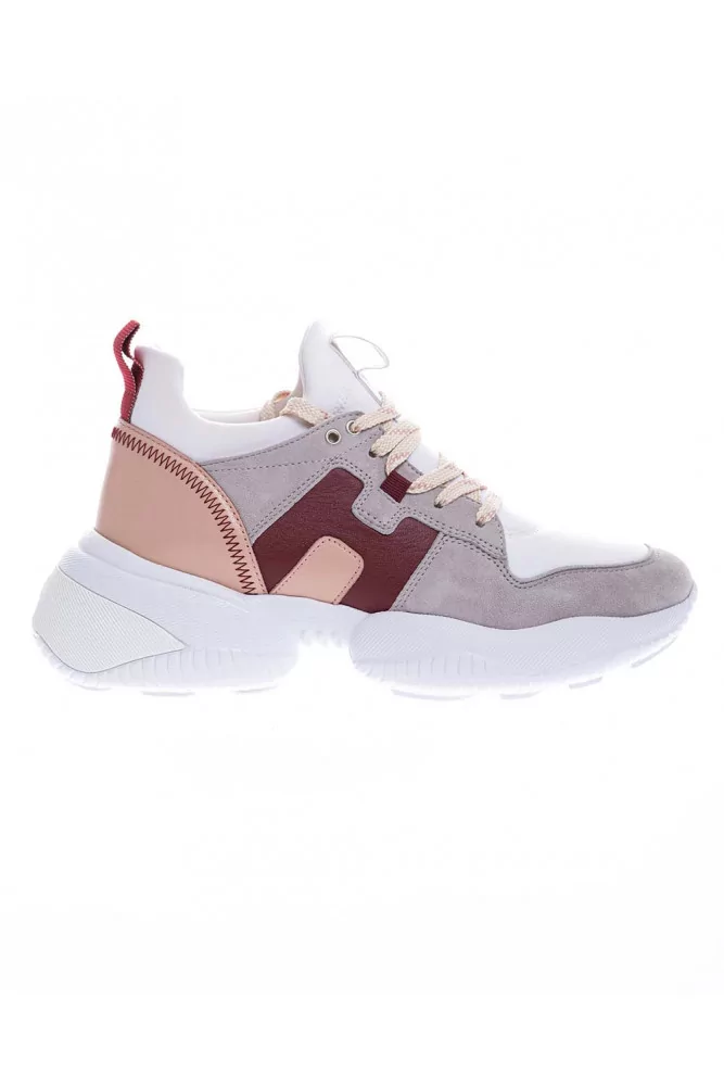 Hogan - Interaction - Baskets en cuir et croûte de cuir 60 35 Gris
