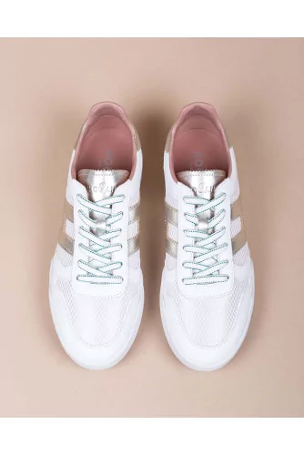 Retro Volley - Leather sneakers volleyball style