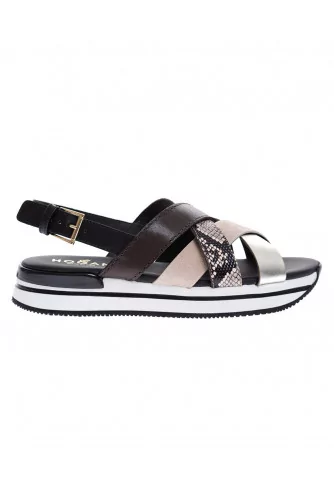 Achat Leather sandals with crossing traps 30 - Jacques-loup