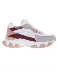 Hyperactive - Leather and split leather sneakers with sculpted outer sole