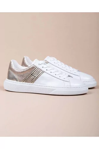 Achat Cassetta - Leather two-toned sneakers 30 - Jacques-loup