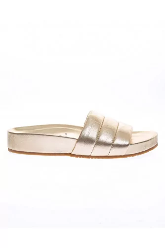 Padded nappa leather mules 30