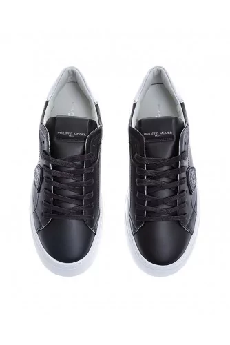 Temple - Leather sneakers with contrasting buttress