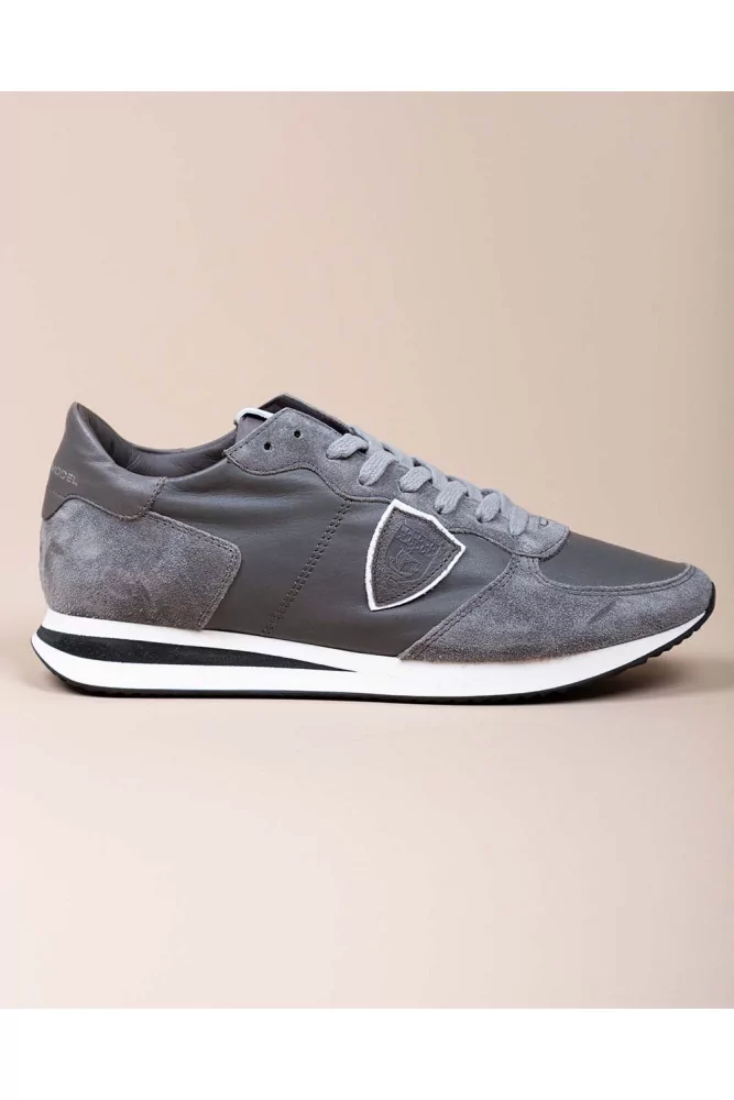 Tennis Philippe Model "Tropez x" gris-blanc pour homme