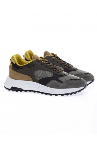Achat Hyperlight - Leather and textile sneakers - Jacques-loup