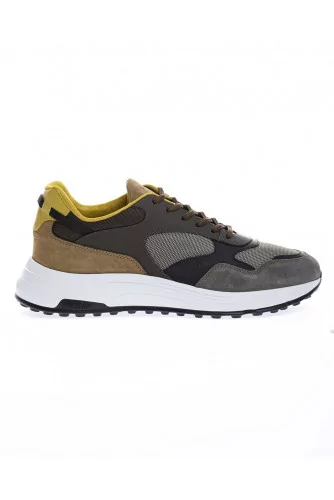 Hyperlight - Leather and textile sneakers