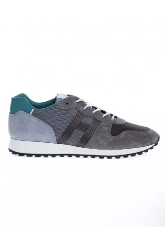 Tennis Hogan "H429" gris-bleu canard pour homme