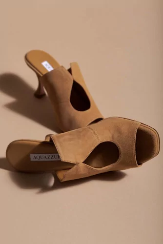 Achat Sexy Thing - Suede mules with waterdrop design 80 - Jacques-loup