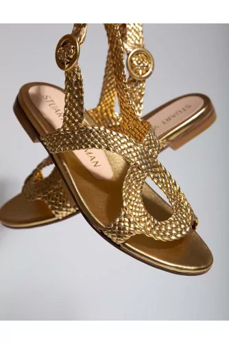 Teodora - Plaited leather sandals