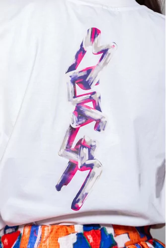 Achat T-shirt en cotton jersey avec logo devant et sur le dos - Jacques-loup