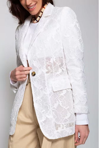 Lace jacket mid thigh lenght