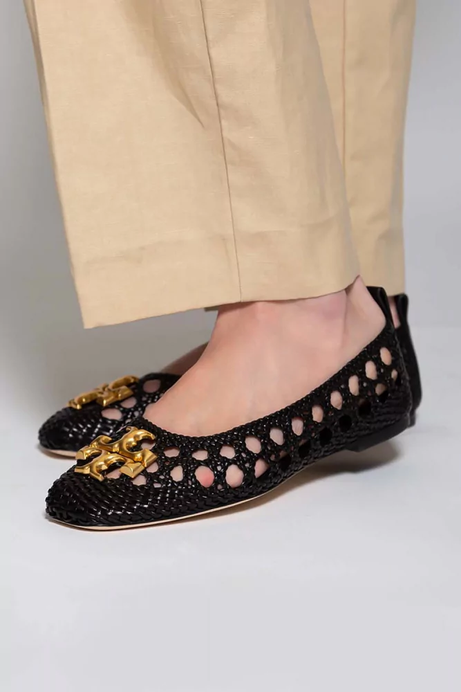 ballerines cuir tressé