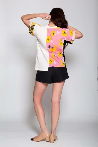 Achat T-shirt en cotton avec patchwork MC - Jacques-loup