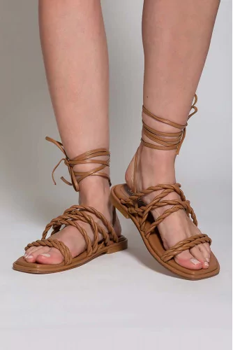 Calypso - Nappa leather sandals 10