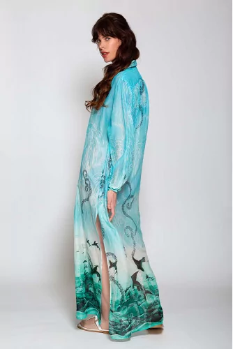 Achat Long dress kaftan cotton and silk LS - Jacques-loup