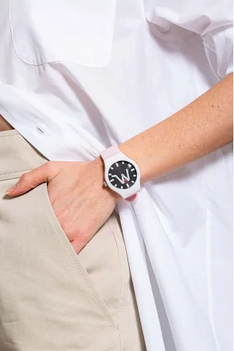 Monaco - Soft touch silicone and stainless steel watch water resistant