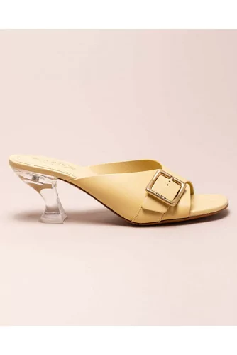 Achat Calf leather mules with plexi heel 60 - Jacques-loup