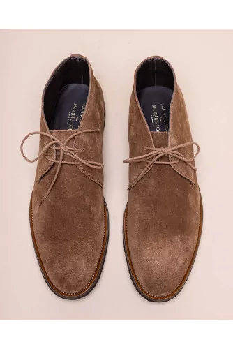 Achat High split leather derby shoes - Jacques-loup