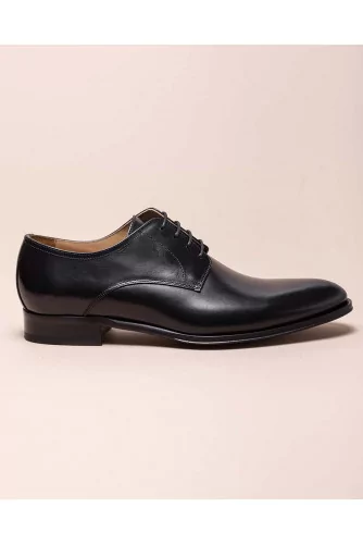 Natural leather derby shoes