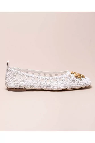Achat Plaited leather ballerinas - Jacques-loup