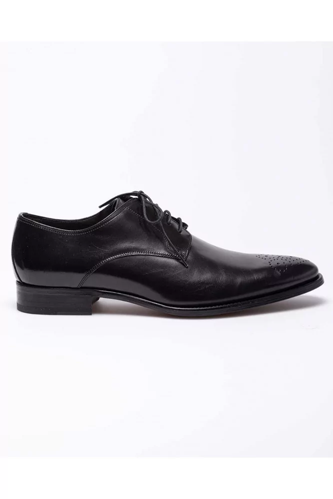Leather derby shoes with laces