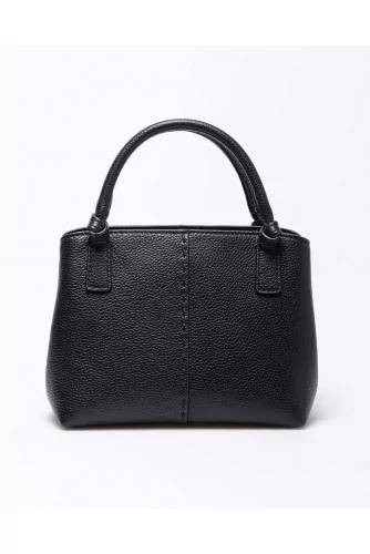 Achat Mini Satchel - Small leather bag with decorative stitches - Jacques-loup