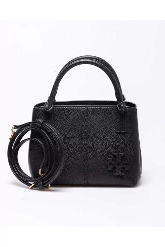 Achat Mini Satchel - Small leather bag with decorative stitches - Jacques-loup