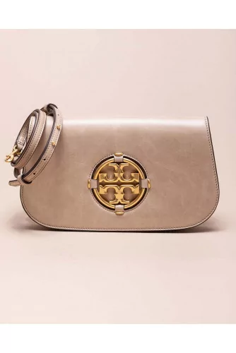 Sac Tory Burch "Miller Clutch" logo or rosé