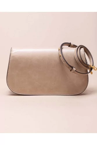 Sac Tory Burch "Miller Clutch" logo or rosé