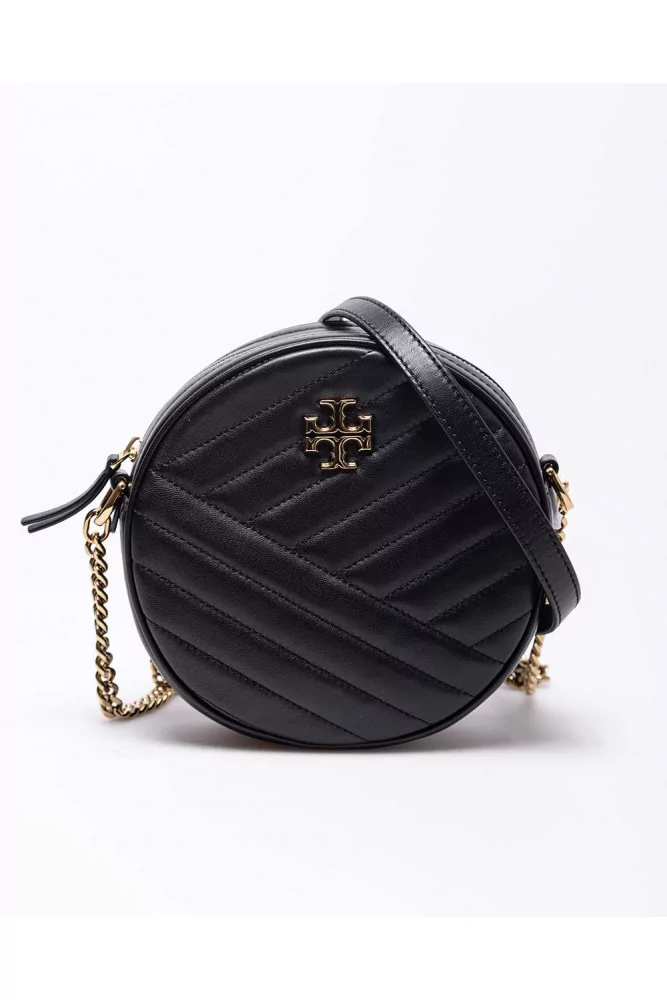 Keira Circle - Quilted leather bag with zipper