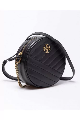 Keira Circle - Quilted leather bag with zipper