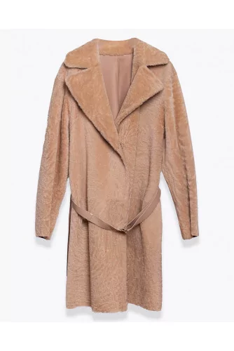 Oversized nappa reversible coat LS