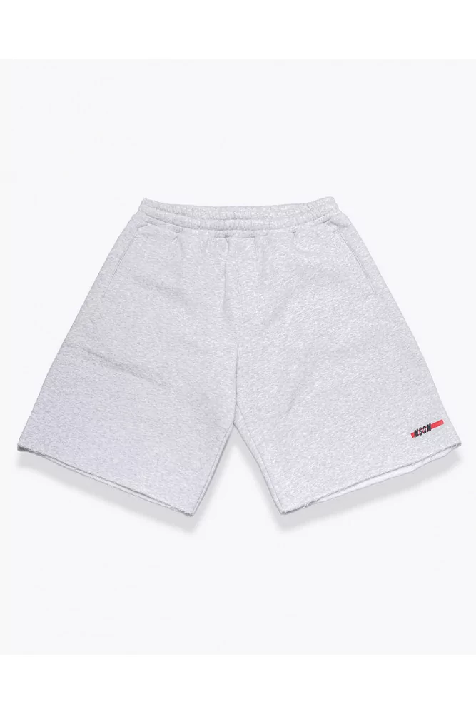 Short sport en coton avec logo