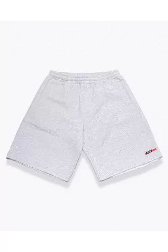 Sporty cotton shorts with logo