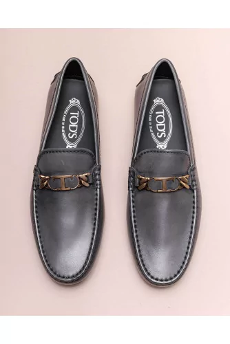 Nuovo City Gomino - Patina leather moccasins with bit