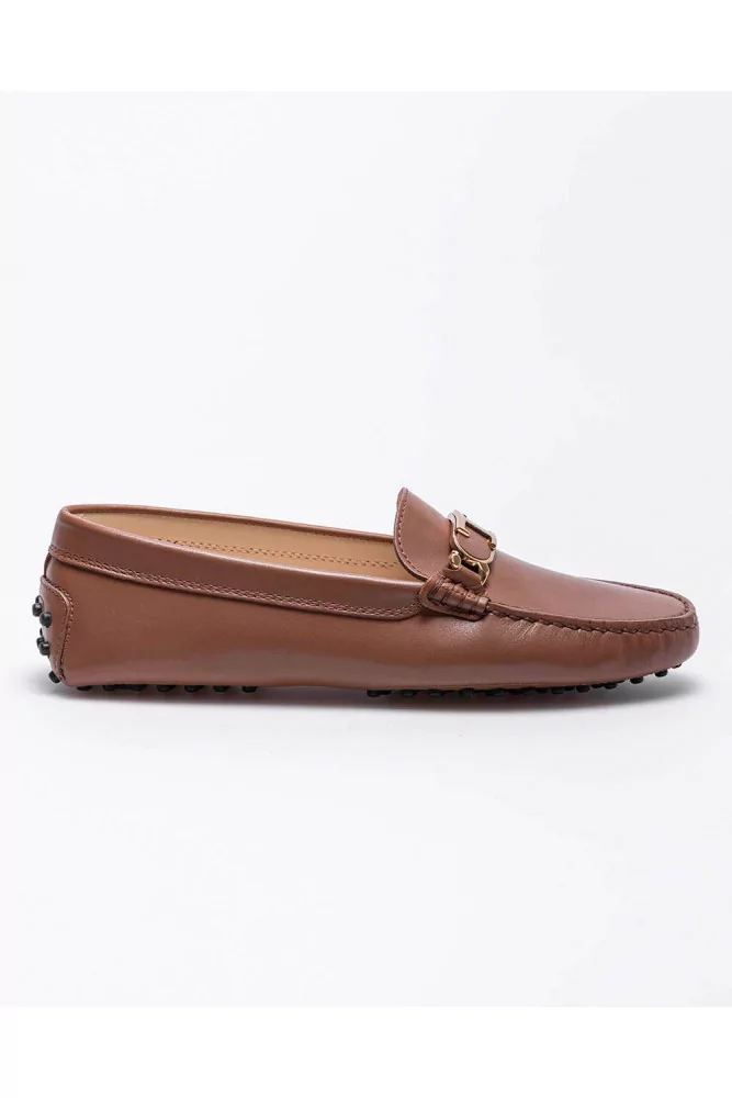 Gommini - Matte leather moccasins with metallic bit