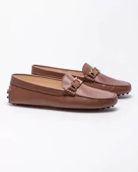 Gommini - Matte leather moccasins with metallic bit