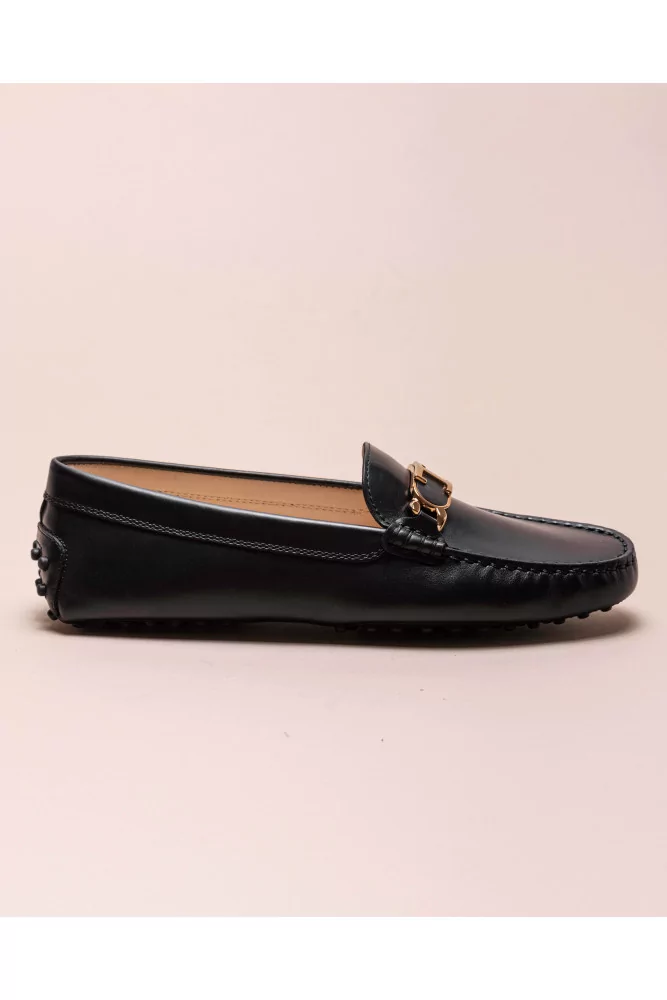 Gommini - Shiny leather moccasins with bit